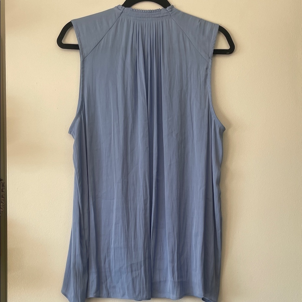 Simply Vera|Light Blue Pleated Sleeveless Flowy Chic Blouse|XL|EUC - Picture 6 of 8